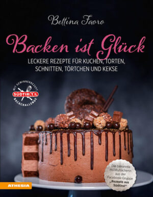 Tausende von Menschen backen Bettinas Kuchen und Torten, die sie auf Facebook postet, nach. Das ist auch nicht verwunderlich, ist doch jede Kreation ein wahrlicher Augenschmaus. Dieses Backbuch sammelt die beliebtesten Rezepte der talentierten Hobbybäckerin und führt Schritt für Schritt durch den Zubereitungsvorgang. Bettina interpretiert Klassiker wie Apfelstrudel und Schwarzwälder neu als Monoportionen und präsentiert eigene Kreationen für Kindergeburtstage und sonstige besondere Anlässe. Natürlich dürfen auch schnelle Kuchen für alle Tage nicht fehlen. Mit den erfrischenden Erdbeerschnitten, einer verführerischen Lebkuchenmoussetorte oder der süßen Teddybärtorte hinterlässt jeder einen bleibenden Eindruck - und unvergesslich lecker sind Bettinas Kreationen sowieso. Nebenbei lernt man mit dem Buch, wie Winkelpalette und Tortenschaber am besten eingesetzt werden und erhält Tipps und Tricks der gängigsten Tortendekorationen wie Marzipan, Baiser oder frisches Obst.