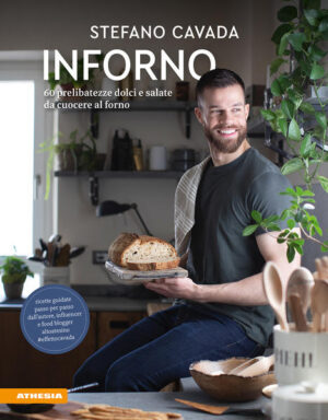 Inforno. 60 prelibatezze dolci e salate da cuocere al forno è il terzo ricettario di Stefano Cavada, cuoco e food influencer altoatesino. Le ricette contenute nel libro sono studiate appositamente per essere preparate, come il titolo suggerisce, al forno, elettrodomestico fedele compagno di molte delle sue preparazioni. Raccolte in sei differenti capitoli - primi, secondi, pane, torte, biscotti e piccole prelibatezze -, le ricette sono anticipate da una preziosa guida con utili consigli da mettere in atto per ottenere sempre l’infornata perfetta.