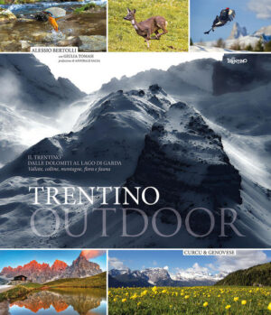 Dalle Dolomiti Patrimonio UNESCO al Lago di Garda, un susseguirsi di vallate, colline e montagne custodiscono una varietà incredibile di ambienti e panorami. “Trentino outdoor” vuole raccontare gli aspetti naturalistici più rilevanti di questo straordinario territorio da un insolito punto di vista, passando in rassegna non solo i suoi ambienti naturali, opere esclusive e inimitabili della natura, ma anche quelli agro-pastorali, la cui origine va ricercata nell’antica, laboriosa e genuina tradizione trentina. Nel volume queste meraviglie sono svelate poco per volta, sottolineando la loro importanza naturalistica e affrontando anche aspetti delicati come quelli conservativi, con l’auspicio di formare, sensibilizzare e responsabilizzare il lettore. Paesaggi, animali e piante sono raccontati in numerose immagini. Non mancano poi tematiche curiose e approfondimenti volti a stuzzicare la mente di chi legge. Un libro interamente dedicato al Trentino e rivolto a chi intende conoscere, vivere o semplicemente ammirare questo piccolo tesoro incastonato tra le montagne alpine, fatto di terra, roccia e acqua.