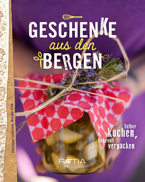 Verschenk doch etwas Selbstgekochtes! Christjan Ladurner und Renate Fink erklären dir Schritt für Schritt, wie du aus einfachen Rezepten mit Zutaten aus den Bergen wunderbare Mitbringsel machen kannst. Ob Müslimischungen, Marmeladen, Nudeln, Pesto oder auch mal etwas Scharfes mit Chili, ob Muffins und Kuchen oder Schnäpse, Liköre, Säfte und Sirupe - mit den Anleitungen zum Einpacken und Verzieren werden aus diesen Rezepten tolle Geschenke für jeden Anlass. - Verständliche Rezepte - Zutaten aus den Bergen - Kreative Bastelideen