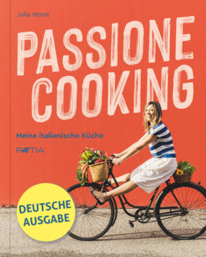 Julia kocht leidenschaftlich gern. Ihre Rezepte sind einfach, schnell zubereitet und immer aus frischen Zutaten. Julia hat das Kochen von ihrer Mama Reinhild und von Oma Imma gelernt. Es sind viele alte, überlieferte Familienrezepte, mal aus Südtirol, mal aus Italien, auch viele Antipasti sind dabei. Manchmal wagt sie sich an neue Experimente, die sofort verkostet werden - Töchter Linda und Mara sind ihre strengsten Kritikerinnen. Sie haben alle Gerichte aus diesem Buch probiert und für ausnahmslos gut befunden. Die erfolgreiche Bloggerin, die zu Hause Deutsch spricht, ihre Rezepte aber auf Italienisch veröffentlicht, lacht viel und kocht selbst gar nicht gerne nach Rezept, sondern lieber nach Gefühl. Julia durchstöbert leidenschaftlich gerne alte und neue Kochbücher, aus denen sie originelle Kreationen zaubert. Diese arrangiert sie dann liebevoll, fotografiert sie und teilt sie auf ihrem Blog, auf Instagram und Facebook mit 30.000 Followern. Julias Küche ist eine fröhlich-bunte Mischung aus italienischen und Südtiroler Leckereien. Besondere Empfehlung: Kartoffel-Spinat-Roulade, panierte Lammkoteletts, Melanzane-Scheiben im Teigmantel und gefüllte Zucchiniblüten. Auch internationalen Gerichten wie Couscous und Flammkuchen verleiht Morat ihren eigenen Touch. Desserts - viele Kuchen - kommen nicht zu kurz, kleine Geschichten zu den Rezepten ergänzen das sympathische, zu 100 % familientaugliche Kochbuch. Was koche ich heute? Was ist im Kühlschrank - schnell zubereitet - einfach gekocht Einfache Rezepte - einfache Zutaten Abwechslung im täglichen Speiseplan Julias Blog „PassioneCooking“ gehört zum größten italienischen Kochportal „Giallo Zafferano“