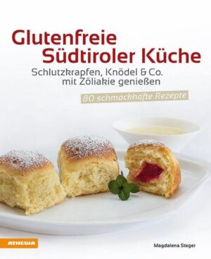 Dass man trotz Zöliakie nicht auf die köstliche Südtiroler Küche verzichten muss, beweist Magdalena Steger in ihrem Buch. Über 80 glutenfreie Kochrezepte quer durch Südtirols Speisenvielfalt zeigen, dass der Genuss von Tirtlan, Strauben, Breatln, Vollkornbrot, Spinatknödeln, Spatzlen, Pressknödeln und zahlreichen Kuchen und Keksen durchaus schmackhaft gelebt werden kann.