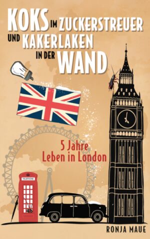 "Koks im Zuckerstreuer und Kakerlaken in der Wand" erzählt die amüsante Geschichte der dreiundzwanzig-jährigen Ronja, die fünf Jahre in einer der beliebtesten Metropolen Europas gelebt hat. Ronja berichtet vom (Über-)Leben in der britischen Kultur, Gefängnis-besuchen, dem Umgang mit Straßengangs, dem wilden Londoner Nachtleben sowie drogenkonsumierenden Mitbewohnern und Alltagsabenteuern. Eine unterhaltsame, spaßige und lehrreiche Odyssee, die dazu ermutigt, Neues erleben zu wollen und sich auf die Reise ins Ungewisse zu machen. Oder einfach nur nach London.