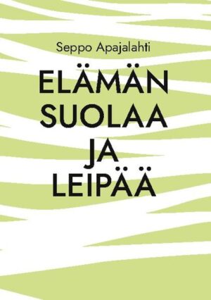 Elämän suolaa ja leipää. Kirja on lähes koko kirkkovuoden kattava saarnakokoelma. Pääosin saarnat on pidetty Loviisan seudulla vuosina 2012-2019. Suola korostaa ruuan ja leivän omaa makua. Ilman suolaa moni ruoka jää mauttomaksi. Elämä on arkea-kristillisyys parhaimmillaan antaa sille maun. Se on ollut tavoitteenani. Käydessäni läpi vuosien saarnakokoelmaani-yllätyin siitä, kuinka kyseinen teema vahvasti hallitsee ajatteluani. Toivon lukijan löytävän makua omaan arkeensa.