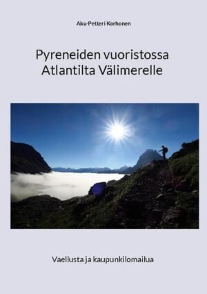 Tervetuloa vuoristovaelluksen ihmeelliseen maailmaan! Matkakertomuksessa liikutaan Pyreneiden vuoristossa Ranskassa kulkevalla Grand Randonnée 10 -vaellusreitillä ja sen lähistöllä olevissa kylissä ja kaupungeissa. Kirja tarjoaa viihdettä nojatuolimatkailijoille ja hyötyä vuoristovaelluksia suunnitteleville tai niistä haaveileville. Kirjasta saa tietoa vaelluksen suunnittelusta, reiteillä kulkemisesta, varusteista, majoittumisesta, ja muista omatoimiseen vuoristovaellukseen liittyvistä käytännön asioista. Vaeltaja kuvailee humoristiseen tyyliin myös ranskalaista elämäntapaa ja matkan varrella eteen tulevia sattumuksia. Niitä riittää tällä kaikkiaan kaksi kuukautta kattavalla, kahdessa osassa tehdyllä reissulla. Matkalla tavattujen kulkijoiden kanssa käydyt keskustelut ja kokemukset ovat olennainen osa vaelluskokemusta. Myös ranskalainen ruoka on keskeisessä osassa, kun useina iltoina ruokaillaan ranskalaisten valmistamilla illallisilla yhdessä ranskalaisten kanssa. Matkaa tekee kertojan lisäksi tämän poika, joka oli ensimmäisellä matkan osalla 14- ja toisella 20-vuotias. Tämä tuo oman lisänsä matkan kulkuun ja matkalla käytyihin pohdintoihin elämästä laajemminkin. Näkökulma on peruskuntoisen perheenisän, jonka ajatuksena on mennä vuorille nauttimaan siellä olemisesta, ei suorittamaan. Kertomuksen kautta päästään tutustumaan myös Pyreneiden läheisyydessä Etelä-Ranskassa sijaitsevien idyllisten pikkukylien lisäksi myös suurempiin kaupunkeihin, kuten Biarritz, Toulouse, Montpellier, Avignon, Arles ja Nizza sekä Espanjan puolella San Sebastianiin ja Barcelonaan. Myös Andorrassa piipahdetaan. Näistä aineksista on saatu aikaan mielenkiintoinen vaellus-, ranta- ja kaupunkiloma samassa paketissa. Kirja sopii sekä vaelluksesta että yleisemmin matkustamisesta ja ranskalaisesta kulttuurista kiinnostuneille. Aku-Petteri Korhonen on kokenut pitkien vuoristoreittien kulkija. Hän on kirjoittanut kokemuksistaan Ranskan, Italian, Itävallan, Sveitsin ja Saksan Alpeilla sekä Pyreneillä yhdeksän kirjaa, joista kolme on käännetty englanniksi.