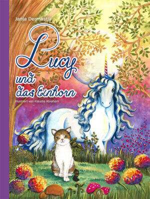 "Es ist noch nicht an der Zeit, dass du zu uns kommst. Du wirst noch einmal dorthin zurückkehren, wo du hergekommen bist. Und sie werden dich Lucy nennen. Dein Leben auf der Erde ist noch nicht zu Ende. Du wirst zurückgehen und Lehrerin werden. Zuerst wirst du dem Mädchen mit den langen dunklen Haaren beibringen, was Hoffnung, Willensstärke und Entschlossenheit bedeuten. Dann wirst du den Menschen zeigen, was Mitgefühl und bedingungslose Liebe sind. Das Mädchen ist schon fast bei dir. Ich werde ihm zuflüstern, dass sie dich Lucy nennen soll. Denn du wirst in der Dunkelheit leuchten", sagte das Einhorn zu ihr. Dieses Bilderbuch ist für alle Katzen dieser Welt, auch für die, die ihr Leben bereits beendet haben. Es ist für alle Kinder und Erwachsenen gedacht, die jemals den Schmerz und die Traurigkeit über den Verlust eines geliebten tierischen Freundes erlebt haben. Dieses Buch soll ein Trost sein, dass alle Katzen, die bereits auf der anderen Seite des Regenbogens sind, gesund und glücklich sind. Genau in diesem Moment spielen und jagen sie einander zwischen bunten Pusteblumen bei den Feen mit den Regenbogenflügeln. Ikarus, das Einhorn, beobachtet und beschützt sie zufrieden. Und er hat ein wachsames Auge auf das, was auf der Erde geschieht, und ist jederzeit bereit, allen, die in Not sind, Trost, Hilfe und seine heilende Kraft zu schenken.