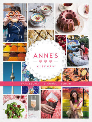 ÜBER 100 REZEPTE AUS DREI INSPIRIERENDEN STÄDTEN UND IHREN LÄNDERKÜCHEN Entdeckt die leckere, farbige Welt von „Anne‘s Kitchen“. Für dieses Kochbuch hat sich die leidenschaftliche Köchin und Food-Fotografin Anne Faber von drei außergewöhnlichen Städten inspirieren lassen - Barcelona, Istanbul und Berlin. Mediterrane Tapas, orientalische Köstlichkeiten und deutsche Gemütlichkeit - Anne hat einfache und geniale Rezepte für jede Gelegenheit. Prall gefüllt mit über 300 Fotos aus drei Ländern und Anekdoten von Annes Reisen nimmt euch dieses Buch auf eine kulinarische Entdeckungstour mit. www.anneskitchen.lu