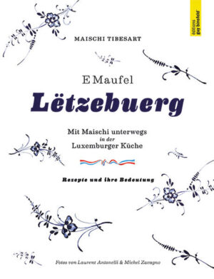 Wer kennt es nicht. Dieses Gefühl des Nachhausekommens, das sich über einen Geruch, ein Aroma oder ein bestimmtes Ritual in der Küche einstellt. Ganz egal aus welcher Kultur Sie kommen, das Gefühl des Zuhauseseins sitzt immer im Herzen. Und wie könnte es sich schneller ausbreiten, als durch den Duft frischer Eisekuchen, der langsam durch das Haus zieht? „E Maufel Lëtzebuerg“, das sind nicht nur mehr als 150 traditionelle luxemburgische Rezepte sowie viele Tipps und Anekdoten der Autorin. „E Maufel Lëtzebuerg“ ist luxemburgische Esskultur pur. Es ist das ureigenste Heemechtgefill, das Maischi Tibesart in diesem Buch zu vermitteln versucht: die Erinnerungen an die Kindheit auf dem Méchelshaff, den Zusammenhalt der Familie durch das gemeinsame Essen, aber auch die Geschichten hinter den Rezepten. Dieses Wissen will sie nicht nur an ihre vier Töchter weitergeben, sondern an jeden, der sich für luxemburgische Rezepte begeistert.