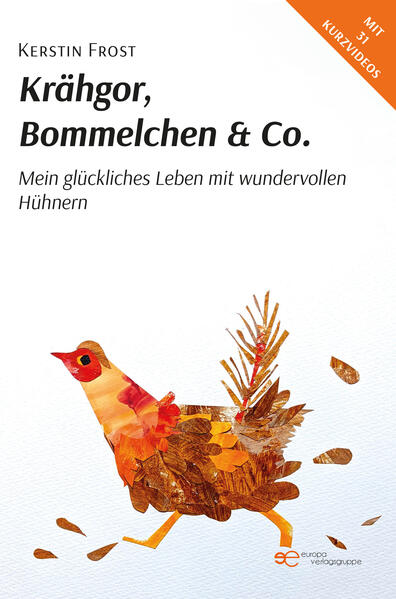 Wenn Sie das Gackern von Hühnern und das Krähen eines Hahns hören möchten und mit einem Huhn gemeinsam lachen wollen, dann sind Sie hier richtig! Lebhafte Anekdoten zum Schmunzeln, Nachdenken und Mitfühlen über Krähgor und seine feinen Orpington-Damen und den kampfbereiten Speedy und dessen Patchworkfamilie, verbunden mit persönlichem Wissen aus über 7 Jahren Hobby-Hühnerhaltung, werden mit vielen Fotos begleitet und bieten kurzweiliges Lesevergnügen. In 31 Kurzvideos, die per QR-Code abgerufen werden können, hören und erleben Sie mit, wie sich der Hahn in den Tag hinein kräht, wie sich das Federvieh genüsslich knurrend im Staubbad wälzt und wie sich eine Glucke um ihre winzigen Küken kümmert, die unaufhörlich piepsend umherlaufen und noch vieles mehr … Viel Spaß!