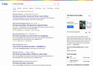 Die Rache des Sidhe bei google nach abgegebenen Buchrezensionen