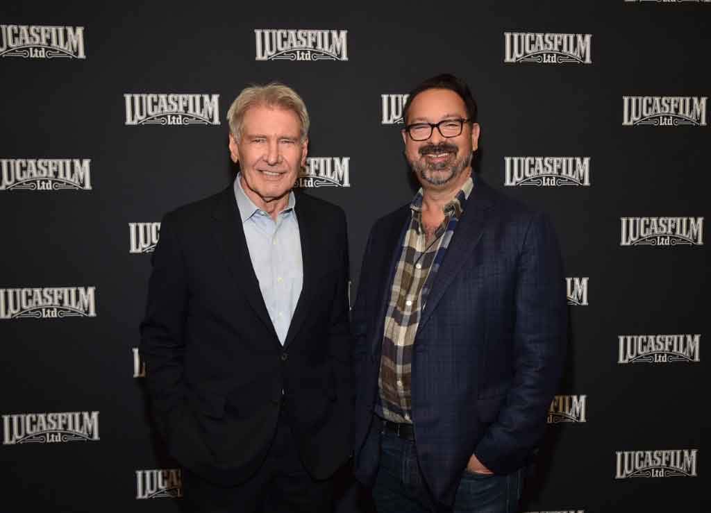 Harrison Ford und James Mangold in Anaheim (Foto: Alberto E. Rodriguez / GETTY IMAGES NORTH AMERICA / Getty Images via AFP)