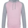 JH009 in Baby Pink/Heather Grey ohne Logo