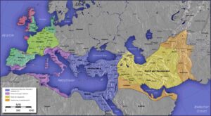 Das Byzantinische Reich unter Kaiser Jusitinian I.. (Bild: Captain Blood)