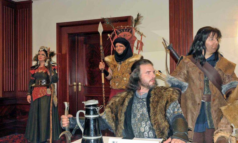 Konferenzszene im Maritim mit Thorin Eichenschild, Kili und Haradrim Security