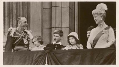 Mitglieder königlichen Familie 1935, mit König Georg V. und Queen Mary