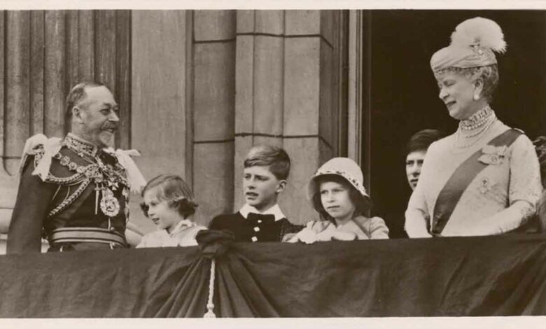 Mitglieder königlichen Familie 1935, mit König Georg V. und Queen Mary