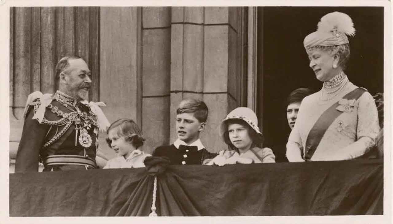 Mitglieder königlichen Familie 1935, mit König Georg V. und Queen Mary