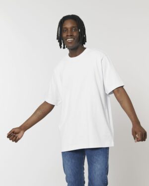 Für die Unisex-T-Shirt aus schwerer Stoffqualität "Freestyler" mit dem Bundeslurch wurde 100% Cotton - Organic Open End verwendet, denn das BAfmW steht für einen fairen und nachhaltigen Umgang mit Ressourcen