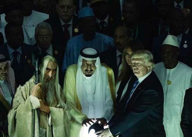 Die Achse des Bösen: Saruman, Königs Salman bin Abdul Aziz und Präsident Donald Trump