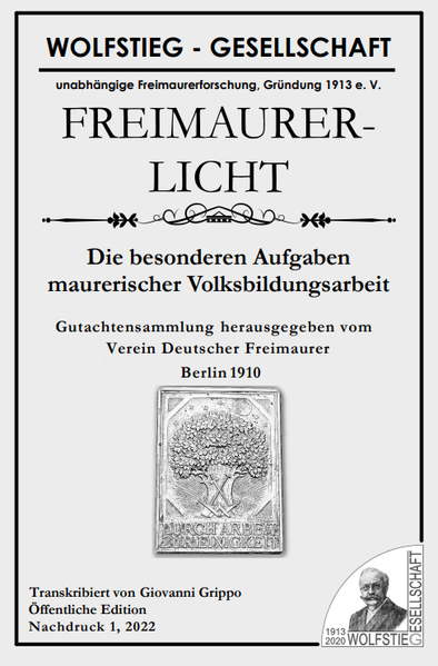 Die besonderen Aufgaben maurerischer Volksbildungsarbeit | Hugo von Kupffer